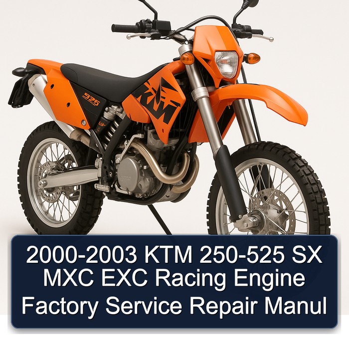 2000-2003 KTM 250-525 SX MXC EXC Racing Engine Factory Service Repair Manul