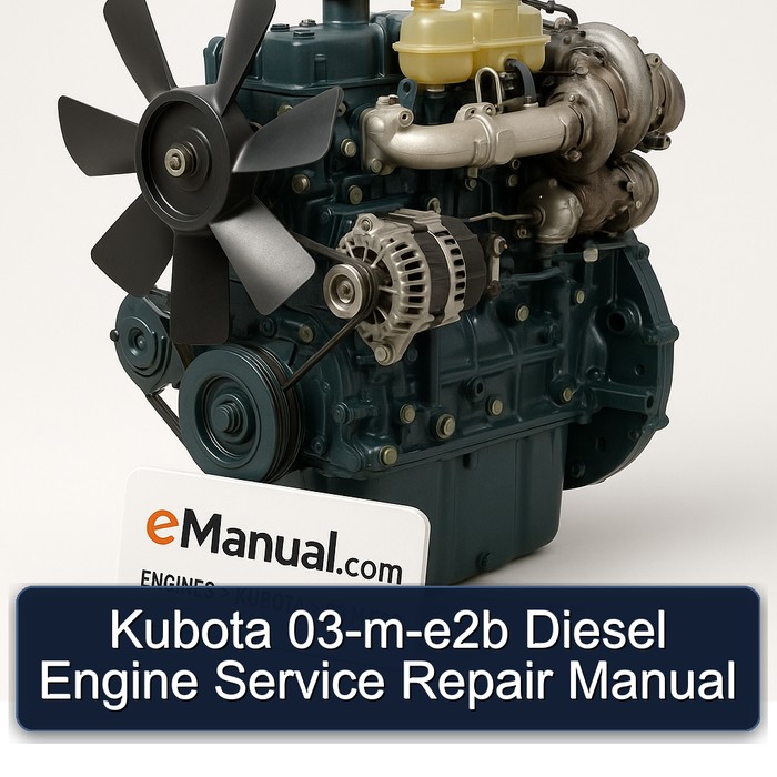 Kubota 03-M-E2B Dieselmotor Service- und Reparaturhandbuch