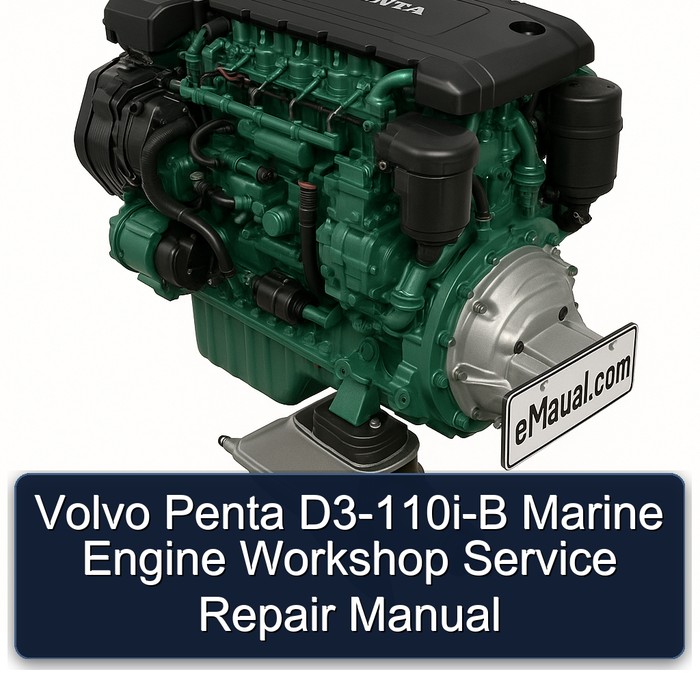 Volvo Penta D3-110i-B Marine Engine Workshop Service Repair Manual