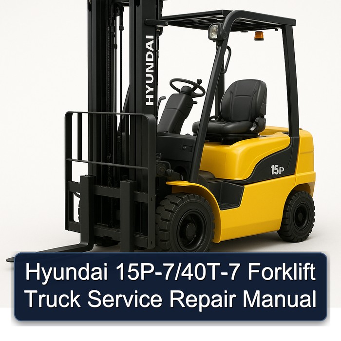 Manual de Servicio y Reparación para Montacargas Hyundai 15P-7/40T-7