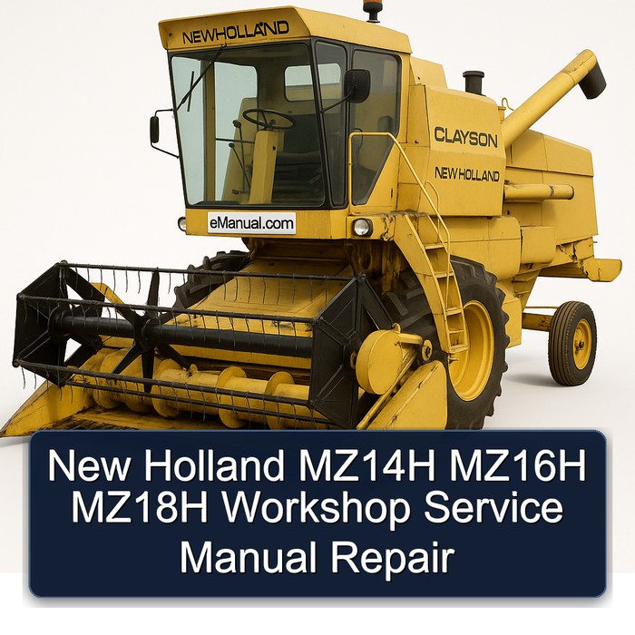 Manual de Reparación y Servicio de Taller New Holland MZ14H, MZ16H, MZ18H
