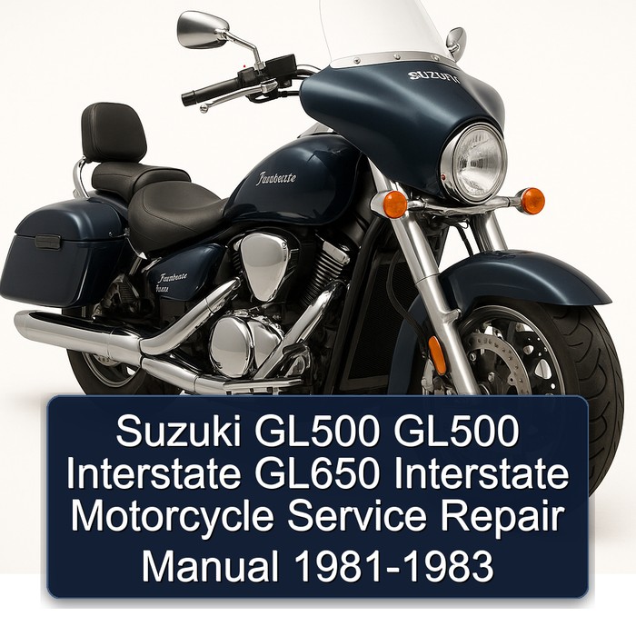 Suzuki GL500 GL500 Interstate GL650 Interstate Motorcycle Manual de servicio y reparación 1981-1983