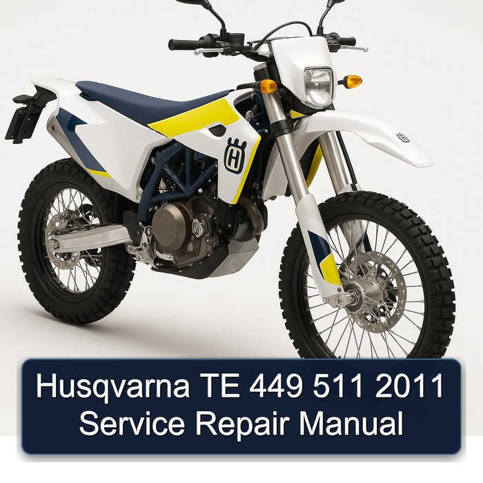 Husqvarna TE 449 511 2011 Manual de servicio y reparación