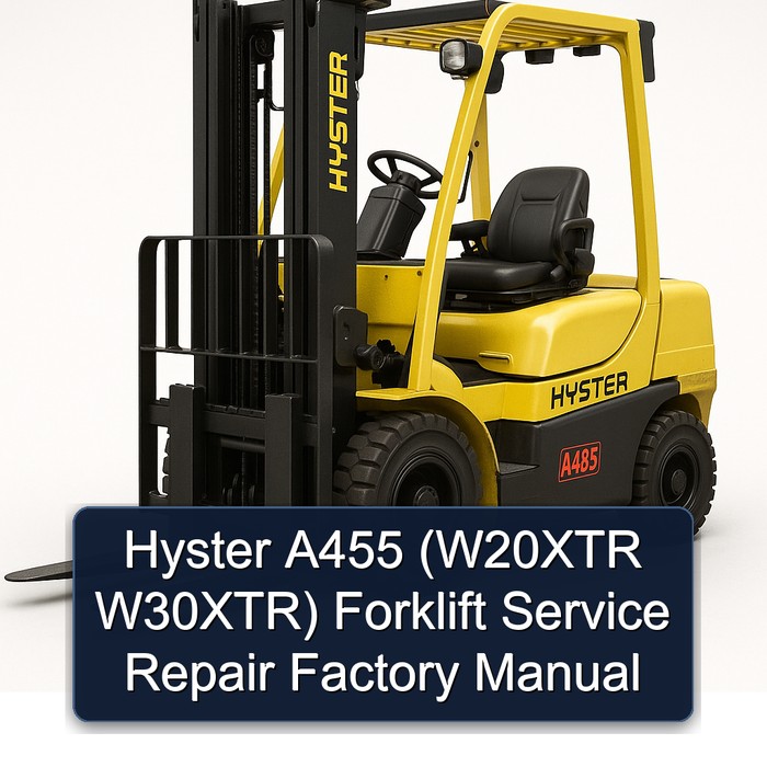 Manual de Servicio y Reparación de la Carretilla Elevadora Hyster A455 (W20XTR W30XTR)