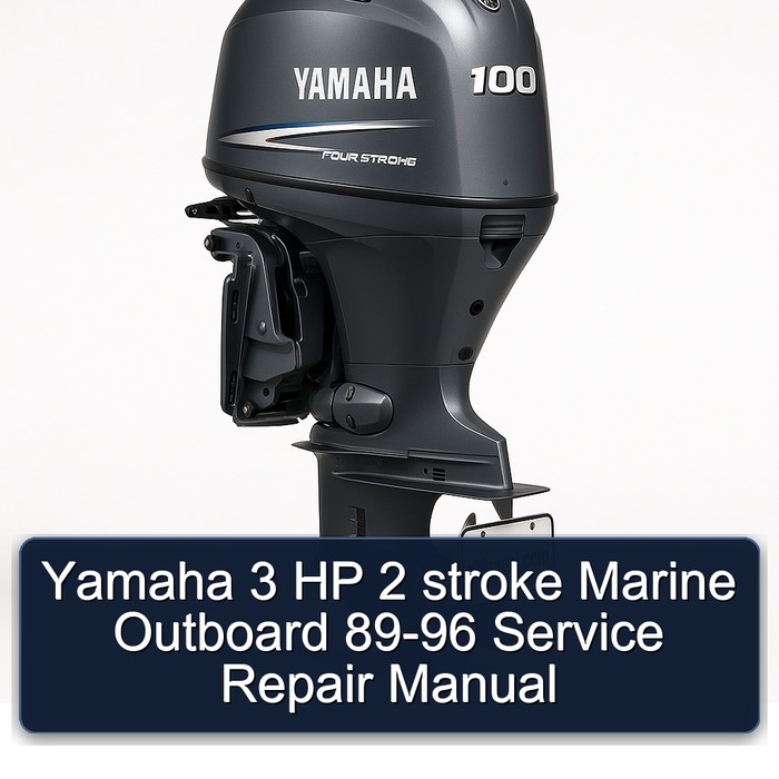 Yamaha 3 HP 2 Stroke Marine Outboard 89-96 Workshop Service Repair Manual PDF Download