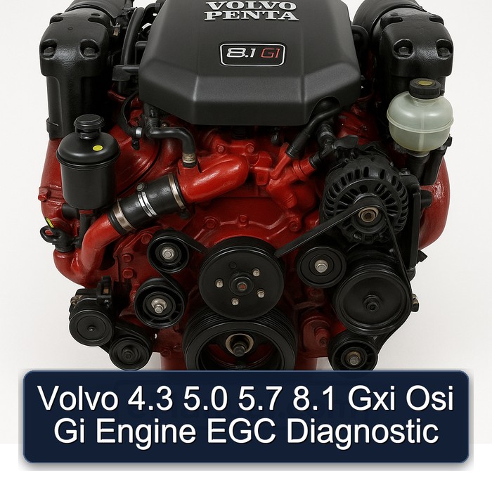 Volvo 4.3 5.0 5.7 8.1 Gxi Osi Gi Engine EGC Diagnostic