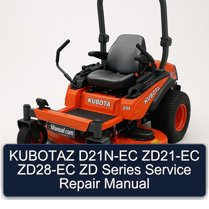 KUBOTAZ D21N-EC ZD21-EC ZD28-EC ZD Series Service Repair Manual 