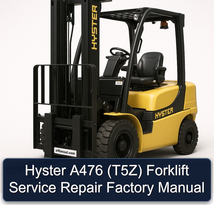 Manual de Servicio y Reparación de la Carretilla Elevadora Hyster A476 (T5Z)