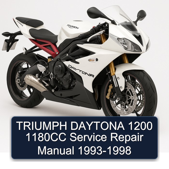 TRIUMPH DAYTONA 1200 1180CC Manual de servicio y reparación 1993-1998