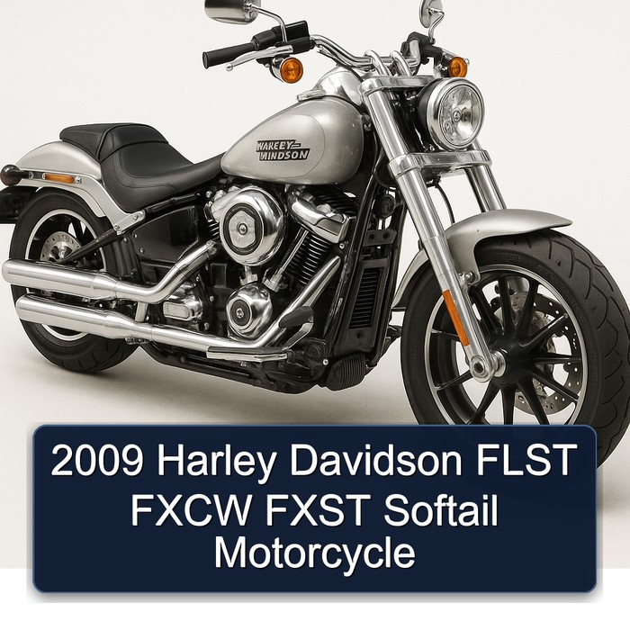 2009 Harley Davidson FLST FXCW FXST Softail Motorcycle