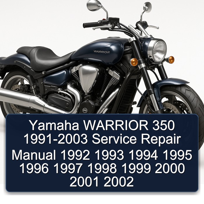Yamaha WARRIOR 350 1991-2003 Manual de servicio y reparación 1992 1993 1994 1995 1996 1997 1998 1999 2000 2001 2002
