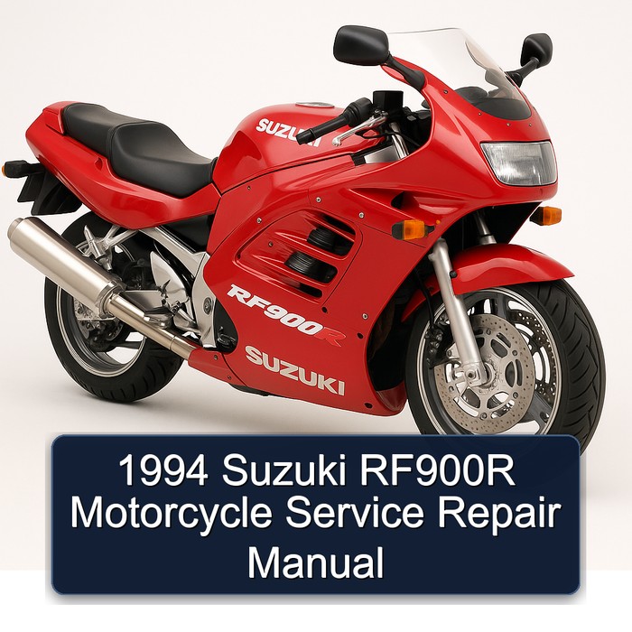 1994 Suzuki RF900R Motorcycle Manual de servicio y reparación