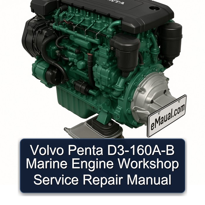 Volvo Penta D3-160A-B Marine Engine Workshop Service Repair Manual