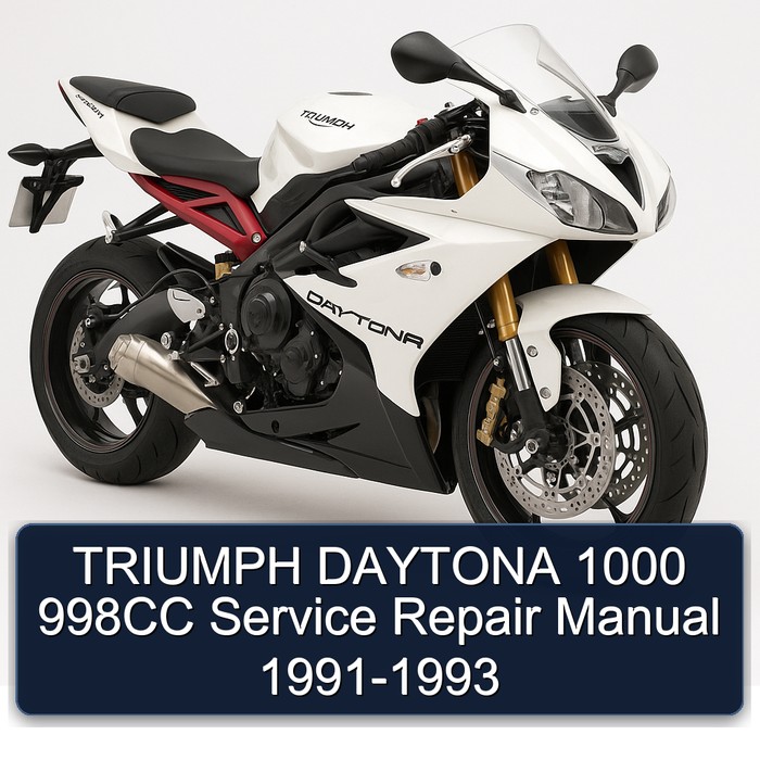 TRIUMPH DAYTONA 1000 998CC Manual de servicio y reparación 1991-1993