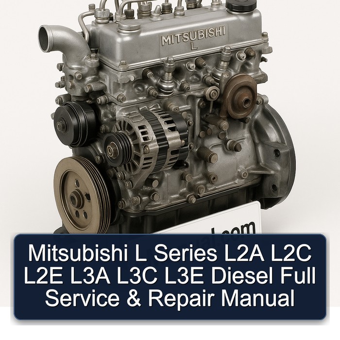 Manual de Servicio y Reparación Completo Mitsubishi L Series L2A L2C L2E L3A L3C L3E Diesel
