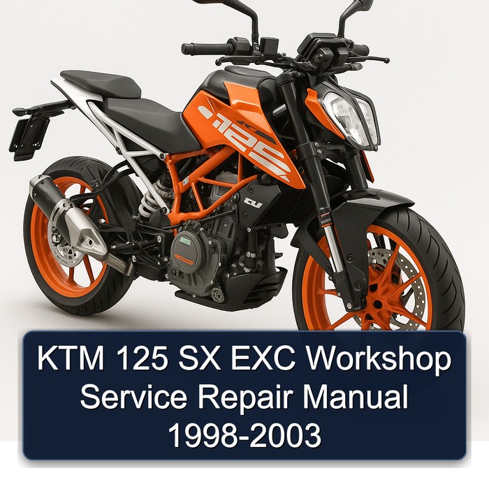 KTM 125 SX EXC Workshop Manual de servicio y reparación 1998-2003