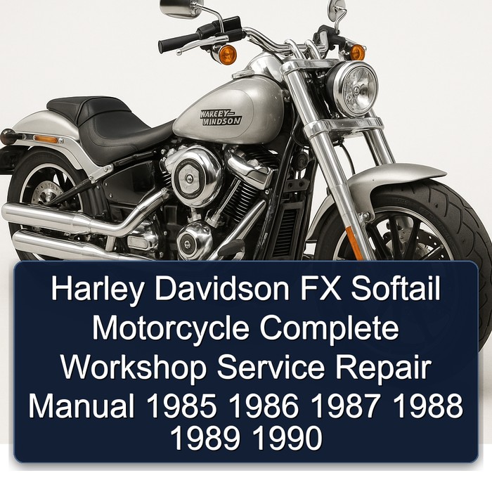 Harley Davidson FX Softail Motorcycle Complete Workshop Service Repair Manual 1985 1986 1987 1988 1989 1990