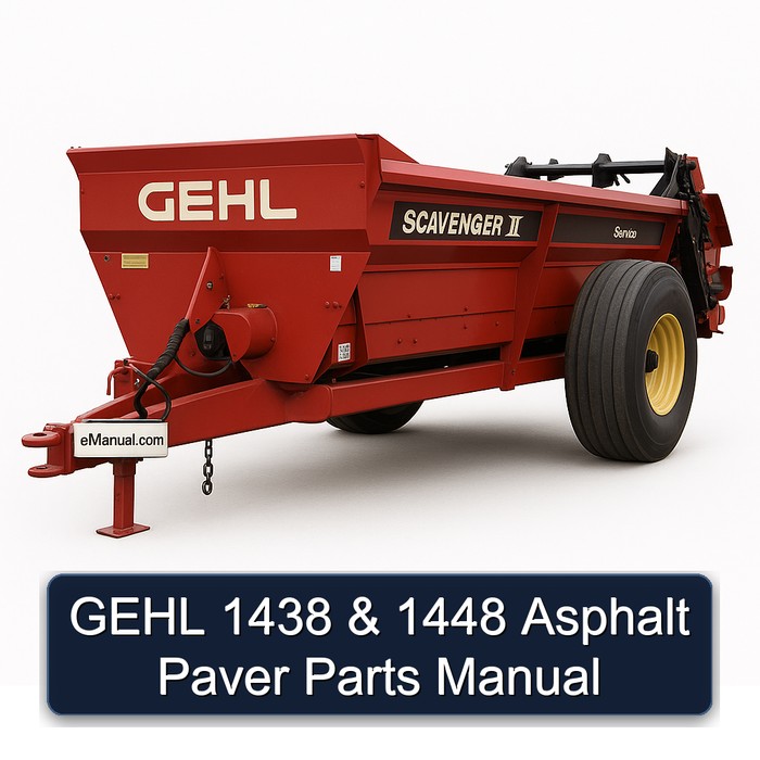 GEHL 1438 & 1448 Asphaltfertiger Teilehandbuch