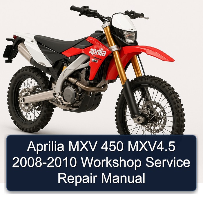 Aprilia MXV 450 MXV4.5 2008-2010 Workshop Manual de servicio y reparación