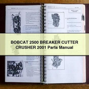 BOBCAT 2500 BREAKER CUTTER CRUSHER 2001 Parts Manual 