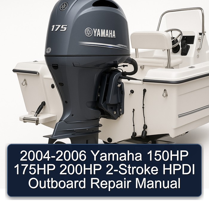 2004-2006 Yamaha 150HP 175HP 200HP 2-Stroke HPDI Outboard Repair Manual