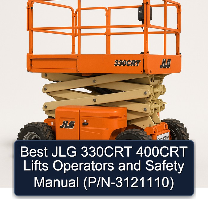 Best JLG 330CRT 400CRT Lifts Operators and Safety Manual (P/N-3121110) 