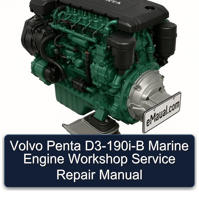 Volvo Penta D3-190i-B Marine Engine Workshop Service Repair Manual