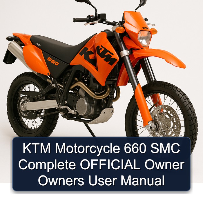 KTM Motorcycle 660 SMC Complete OFFICIAL Owner Owners User Manual