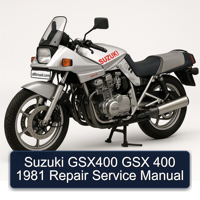 Suzuki GSX400 GSX 400 1981 Repair Service Manual