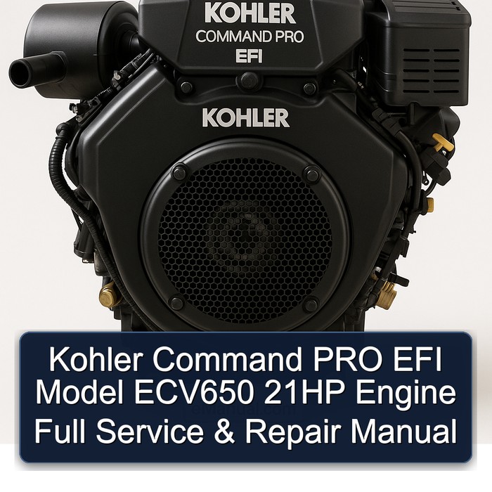 Manual de Servicio y Reparación Completo Kohler Command PRO EFI Modelo ECV650 Motor 21HP