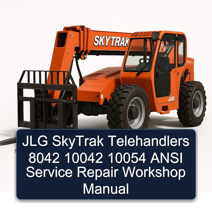 JLG SkyTrak Telehandler 8042, 10042, 10054 ANSI Service- und Reparaturhandbuch