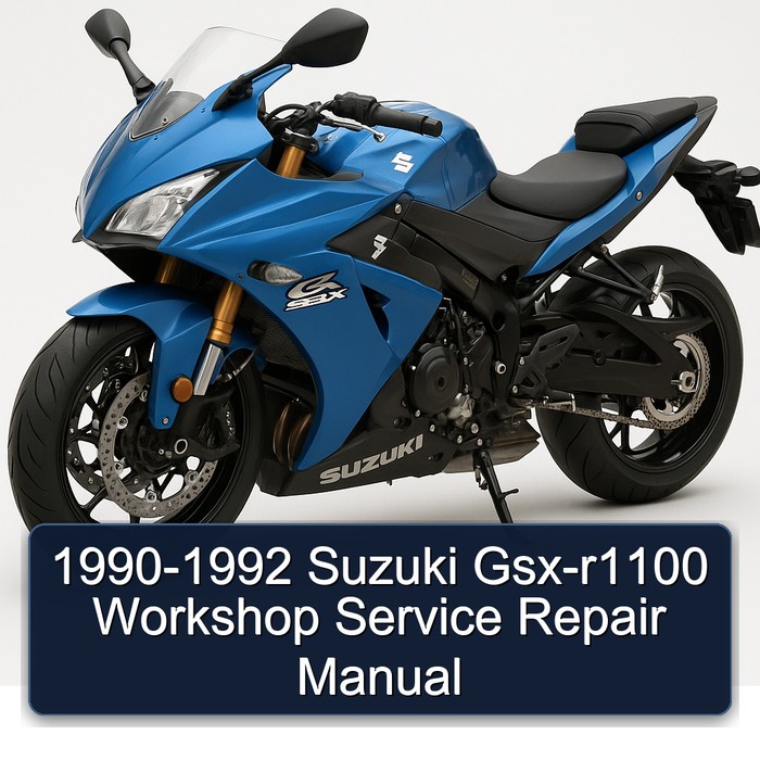 1990-1992 Suzuki Gsx-r1100 Workshop Manual de servicio y reparación