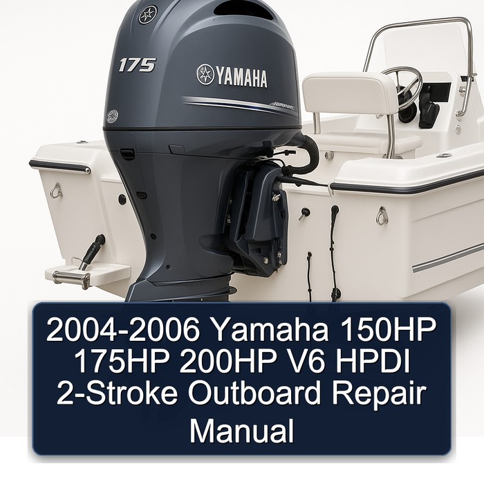 2004-2006 Yamaha 150HP 175HP 200HP V6 HPDI 2-Stroke Outboard Repair Manual