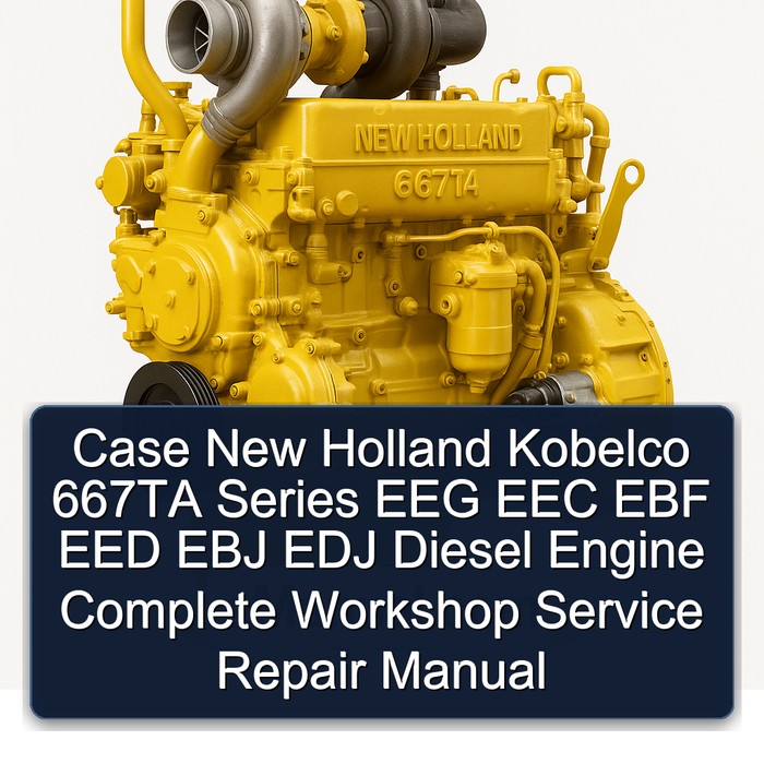 Manual de Reparación Completo del Motor Diesel Case New Holland Kobelco Serie 667TA