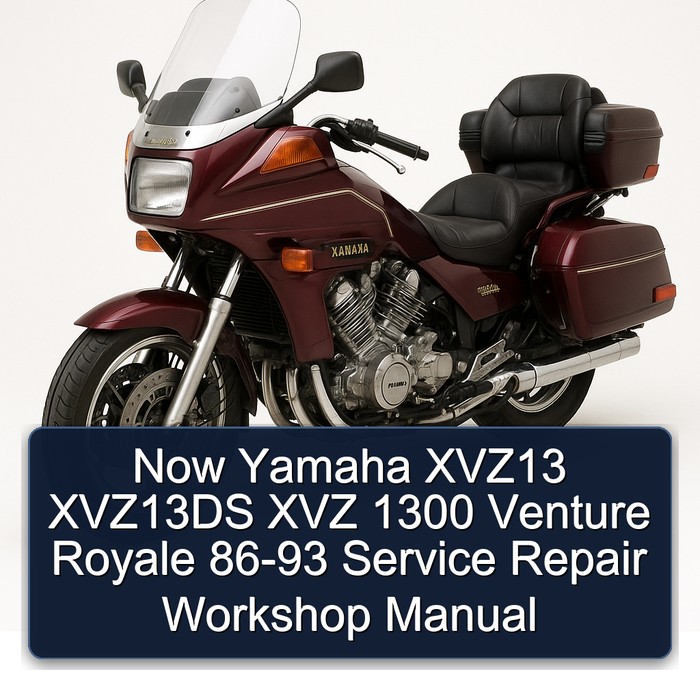 Now Yamaha XVZ13 XVZ13DS XVZ 1300 Venture Royale 86-93 Service Repair Workshop Manual