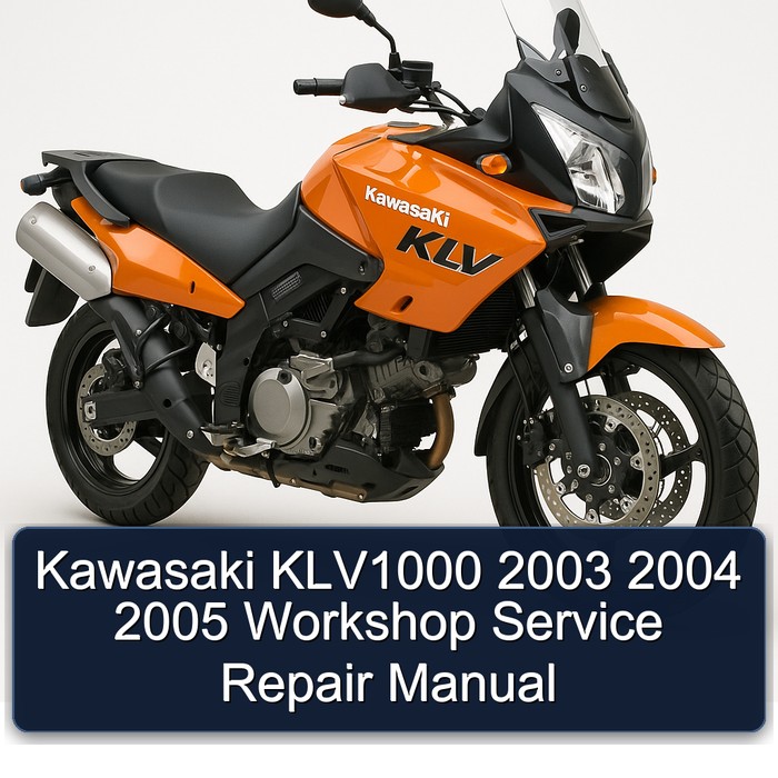 Kawasaki KLV1000 2003 2004 2005 Workshop Manual de servicio y reparación