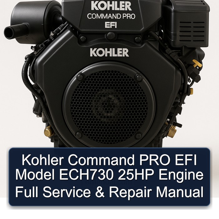 Manual de Servicio y Reparación Completo para Motor Kohler Command PRO EFI Modelo ECH730 de 25HP