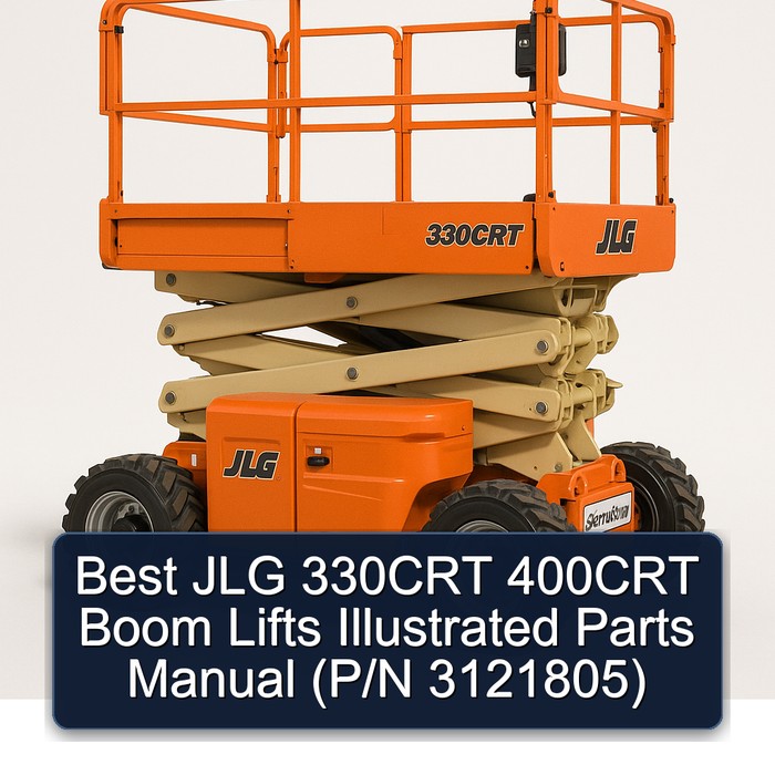 Best JLG 330CRT 400CRT Boom Lifts Illustrated Parts Manual (P/N 3121805) 