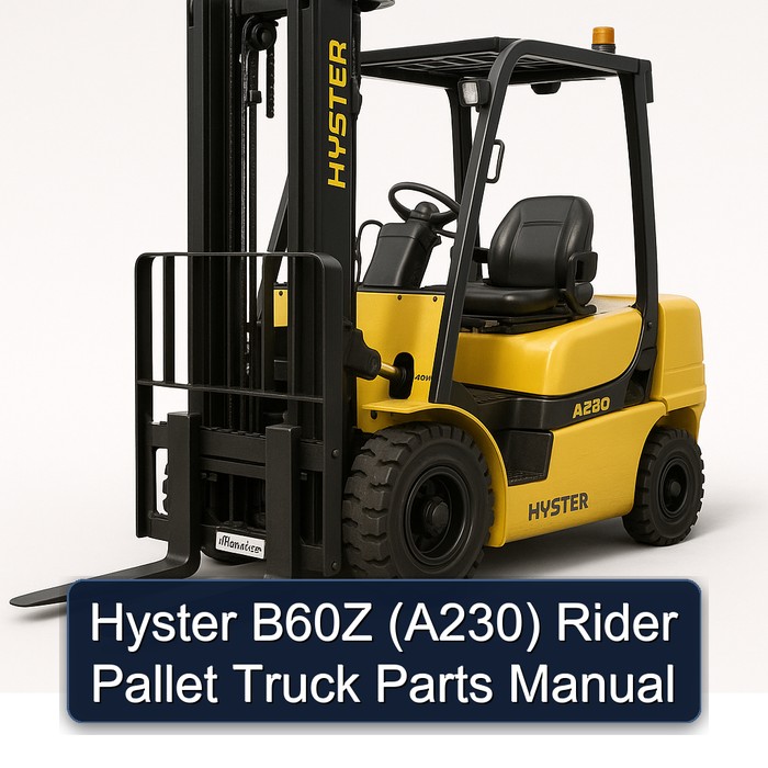 Manual de Partes de la Transpaleta Rider Hyster B60Z (A230)