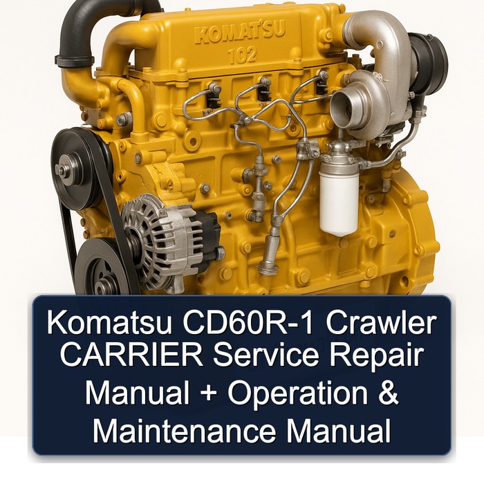 Komatsu CD60R-1 Crawler CARRIER Service Repair Manual + Operation & Maintenance Manual