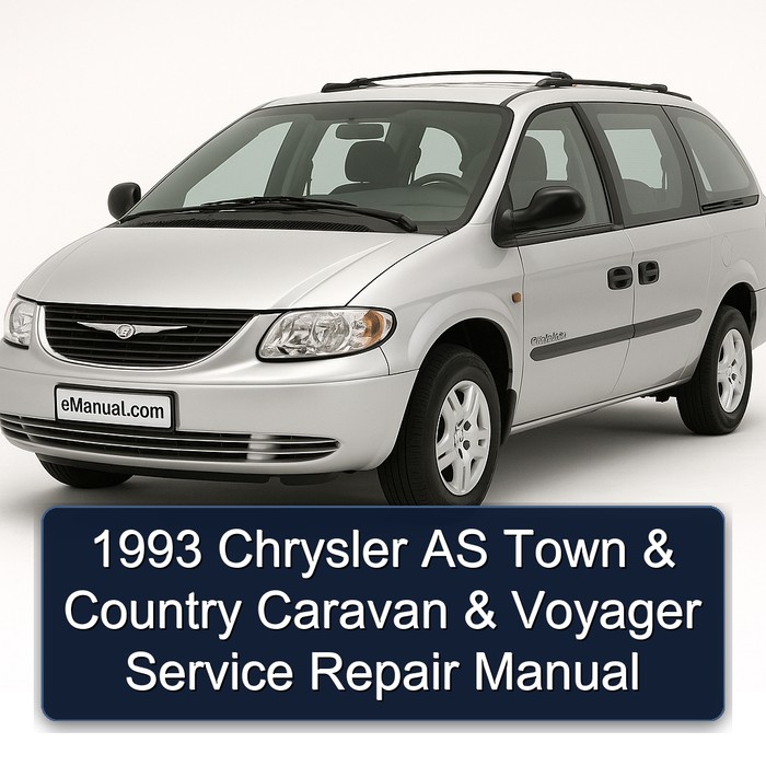1993 Chrysler AS Town & Country Caravan & Voyager Manual de servicio y reparación