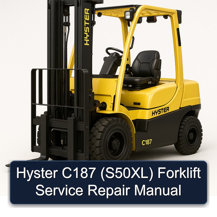 Hyster C187 (S50XL) Gabelstapler Service & Reparaturhandbuch