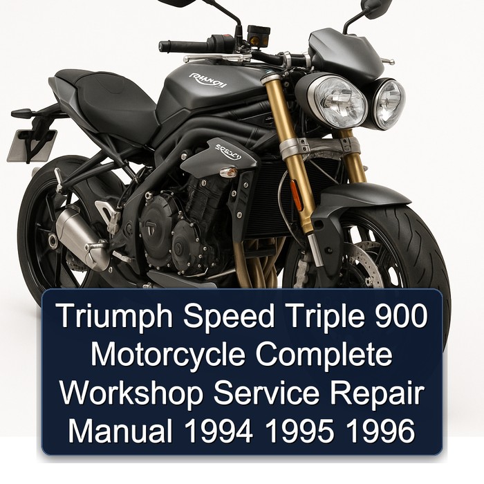 Triumph Speed Triple 900 Motorcycle Manual completo de servicio y reparación del taller 1994 1995 1996
