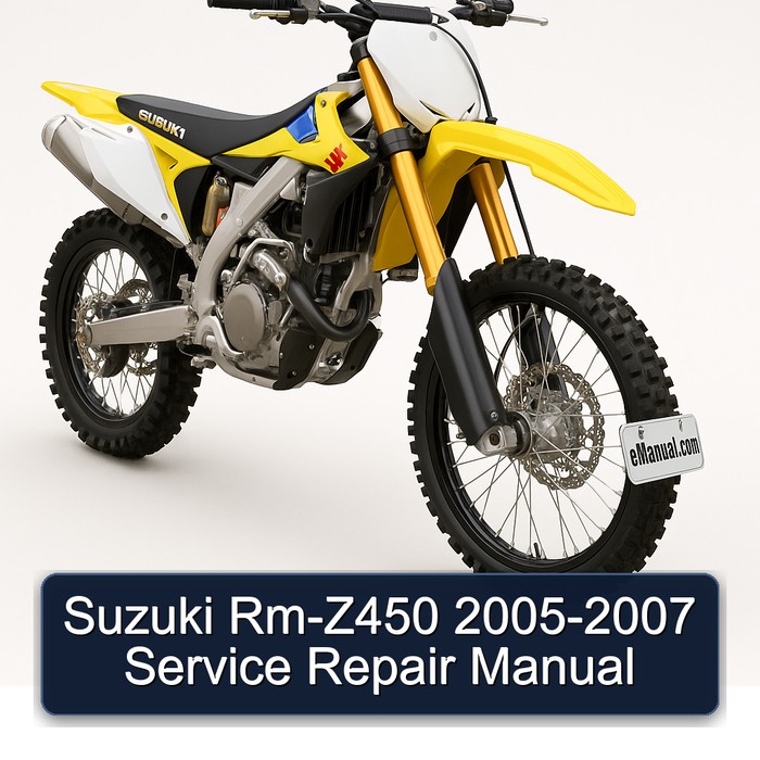 Suzuki Rm-Z450 2005-2007 Manual de servicio y reparación