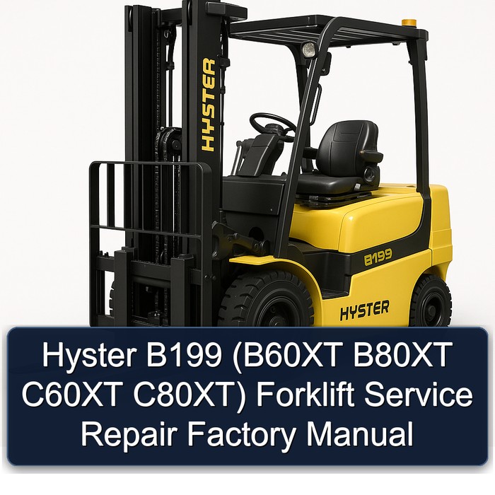 Hyster Gabelstapler B199 (B60XT B80XT C60XT C80XT) Werkstatt-Handbuch