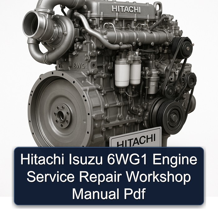 Hitachi Isuzu 6WG1 Engine Service Repair Workshop Manual Pdf