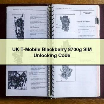 Uk T-Mobile Blackberry 8700g Sim Unlocking Code PDF Download