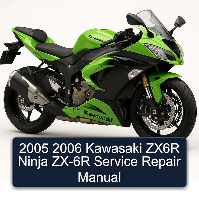 2005 2006 Kawasaki ZX6R Ninja ZX-6R Manual de servicio y reparación