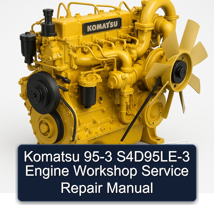 Komatsu 95-3 S4D95LE-3 Engine Workshop Manual de servicio y reparación