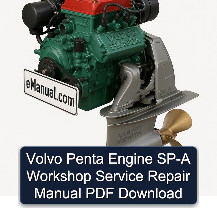 Volvo Penta Engine SP-A Workshop Service Repair Manual PDF Download